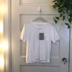 Everlane Plain White Pocket Tee